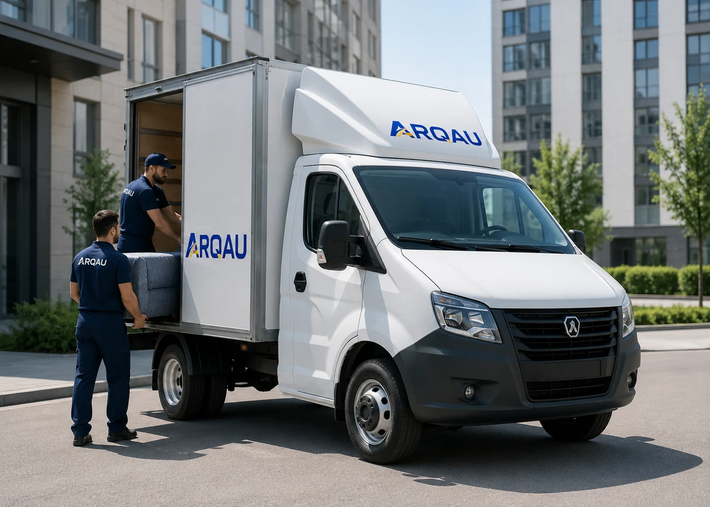 Фирменный автомобиль ARQAU готов к выезду